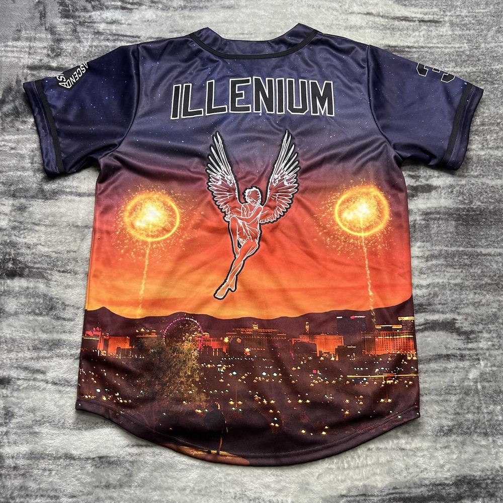 Authentic Illenium 2021 Las Vegas Trilogy Rave Jersey w/ Limited Edition Patch L - Picture 2 of 6